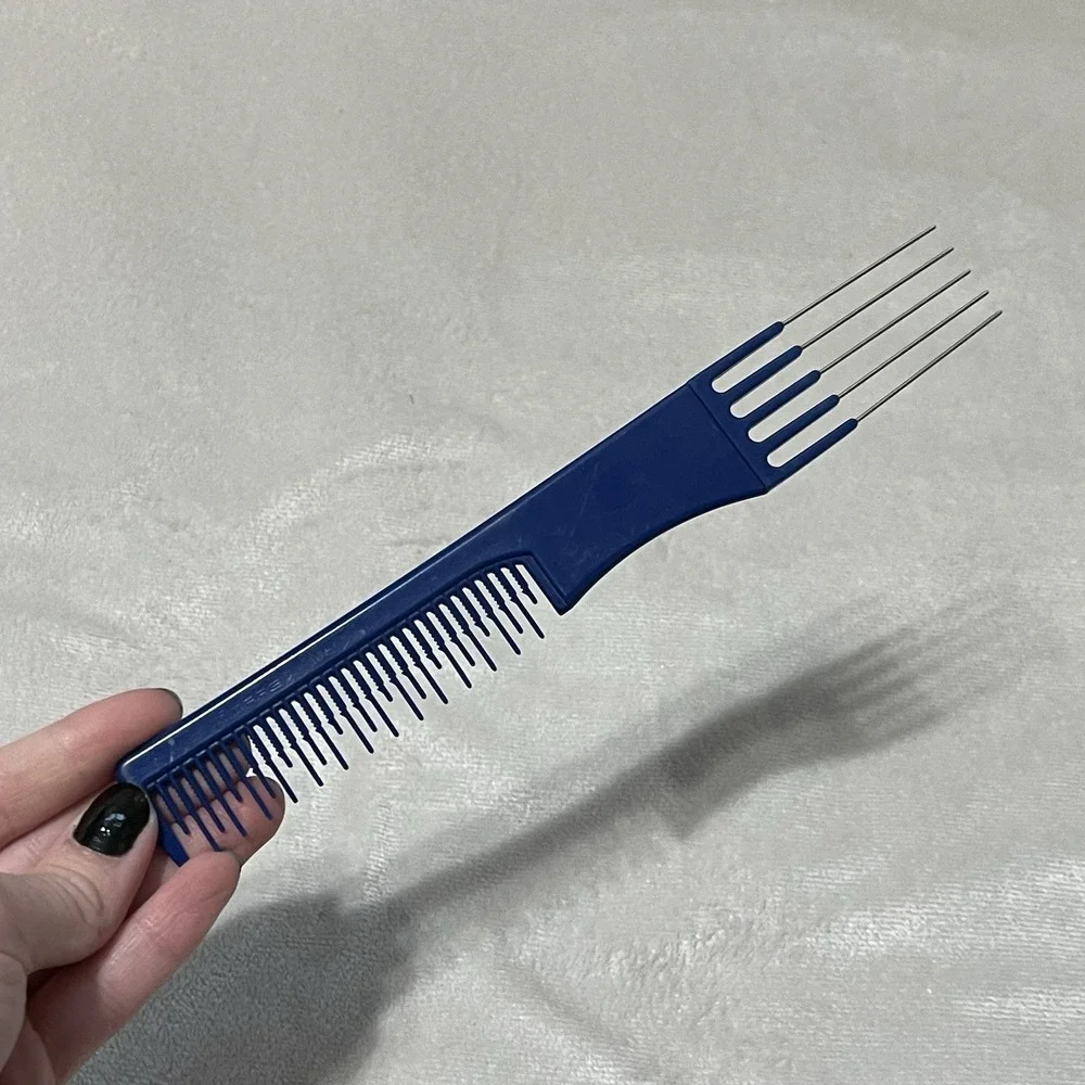 Comare Mark V Teasing Comb Celcon w/ Serrated Teeth‎ Navy Blue